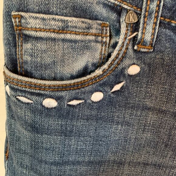 Kut from the Kloth | Dark Wash Reese Straight Ankle Denim Size 2 - Picture 3 of 8